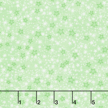 Comfy Flannel® - Stars Green Yardage Primary Image
