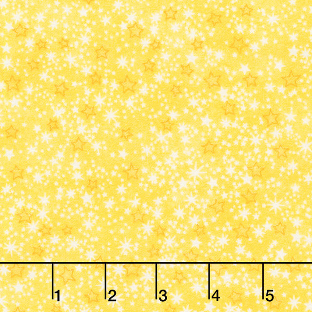 Comfy Flannel® - Stars Yellow Yardage