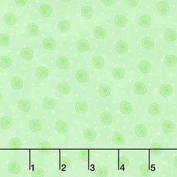 Comfy Flannel® - Swirl Dot Mint Green Yardage Primary Image