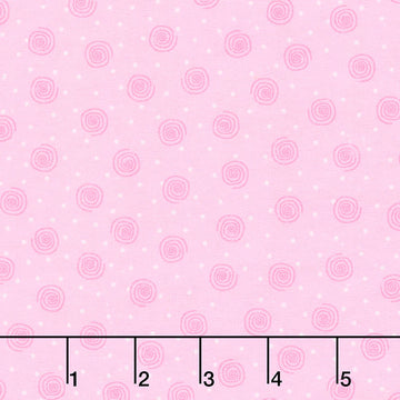 Comfy Flannel® - Swirl Dot Pink Yardage Primary Image