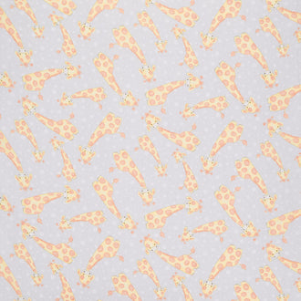 Comfy Flannel® - Tossed Giraffes Gray Yardage