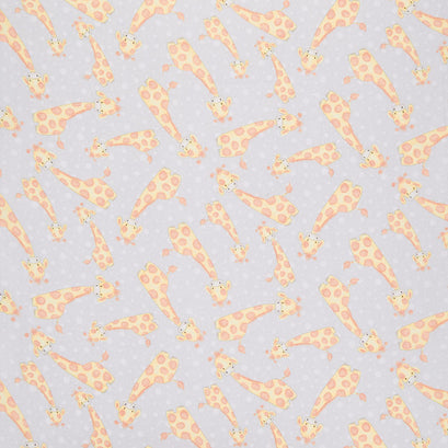 Comfy Flannel® - Tossed Giraffes Gray Yardage