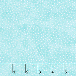 Comfy Flannel® - White Dot Aqua Yardage Primary Image