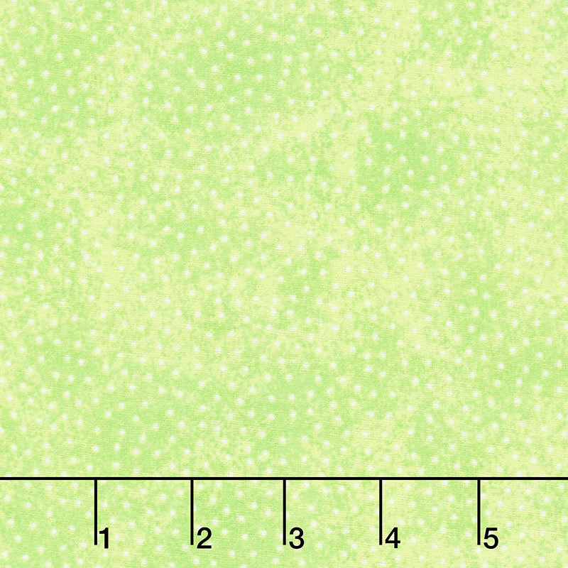 Comfy Flannel® - White Dot Lime Green Yardage Primary Image