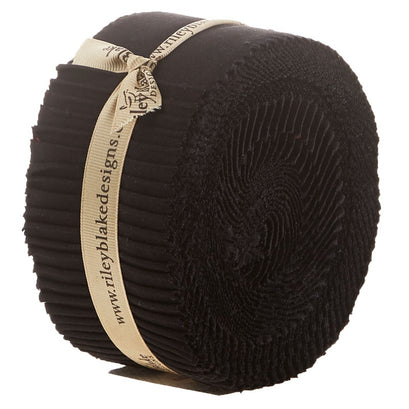 Confetti Cottons Crayola Solid Color Black Rolie Polie