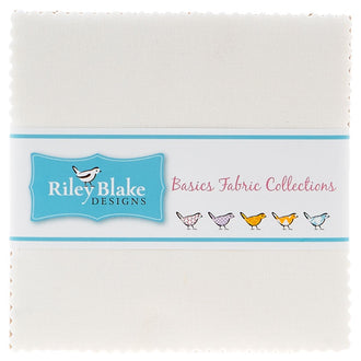 Confetti Cottons Crayola Solid Color Off White 5" Stackers