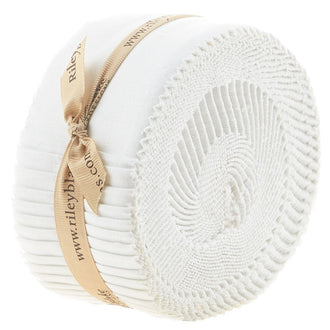 Confetti Cottons Crayola Solid Color White Rolie Polie