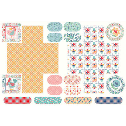 Cook Book - Home Dec Hot Pad Towel Panel Multi