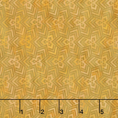 Cosmos - Triangles Gold Digitally Printed Yardage