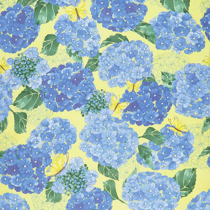 Cottage Bleu - Hydrangeas Sunlit Yardage
