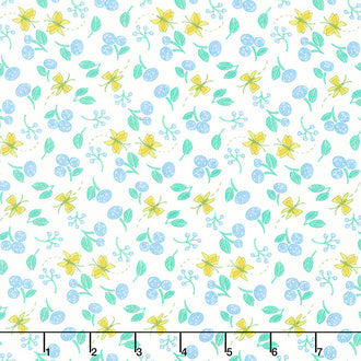 Cottage Bleu - Little Drawings Cream Yardage
