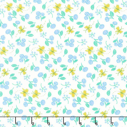 Cottage Bleu - Little Drawings Cream Yardage