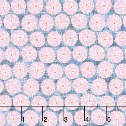 Cotton Beach - Limpet Shell Blue Yardage