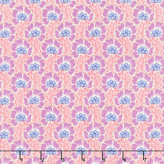 Cotton Beach - Ocean Flower Coral Yardage