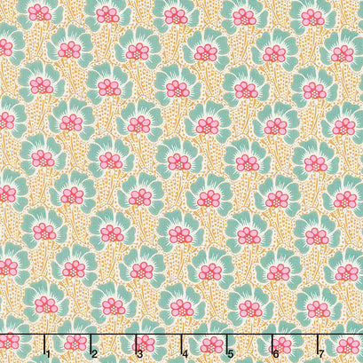 Cotton Beach - Ocean Flower Honey Yardage
