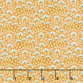 Cotton Beach - Sea Anemone Honey Yardage