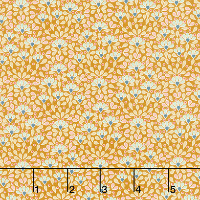 Cotton Beach - Sea Anemone Honey Yardage