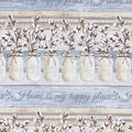 Cotton Blossom - Mason Jars 11" Stripe Blue Yardage