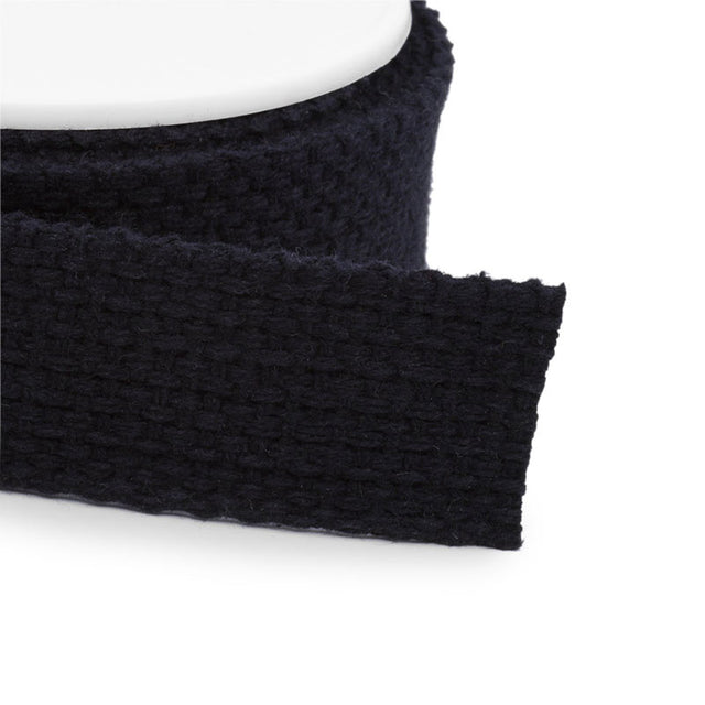 Cotton Strapping - 1 1/4" Wide Black