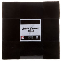 Cotton Supreme Solids Black Patty Cake