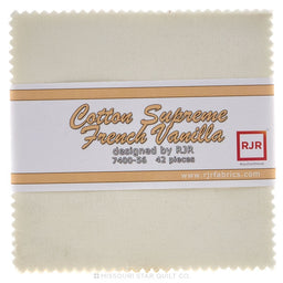 Cotton Supreme Solids French Vanilla Charm Pack Primary Image