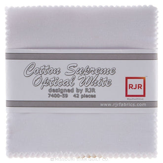 Cotton Supreme Solids Optical White Charm Pack