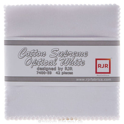 Cotton Supreme Solids Optical White Charm Pack
