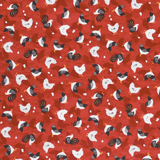 Country Life - Chicken Toss Red Yardage