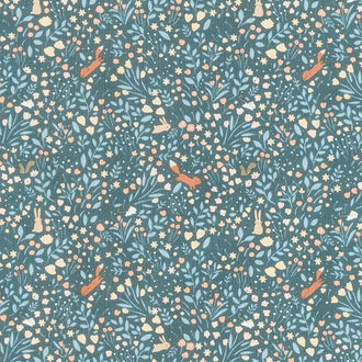 Country Mouse - Woodland Frolic Carbon Yardage