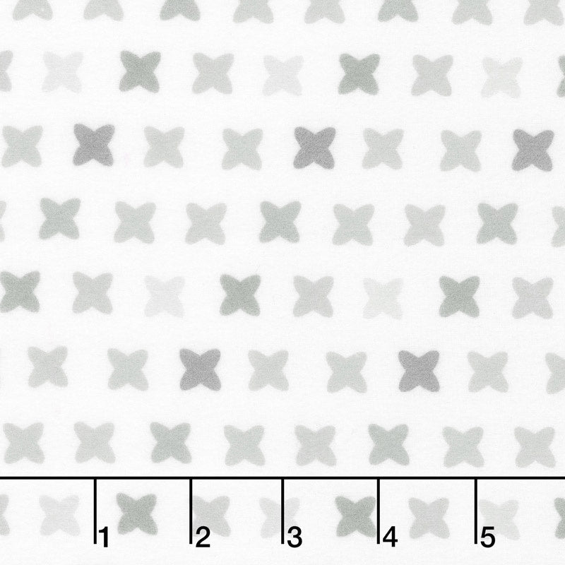 Cozy Cotton Flannels - Cool Mint X Grey Yardage Primary Image