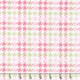 Cozy Cotton Flannels - Houndstooth Pink Yardage