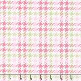 Cozy Cotton Flannels - Houndstooth Pink Yardage