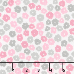 Cozy Cotton Flannels - Pink Flowers Yardage Primary Image