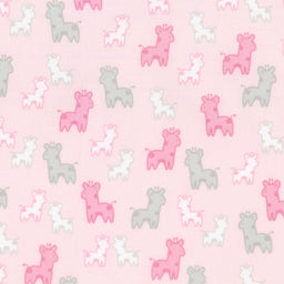 Cozy Cotton Flannels - Pink Giraffes Yardage
