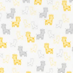 Cozy Cotton Flannels - Yellow Giraffes Yardage