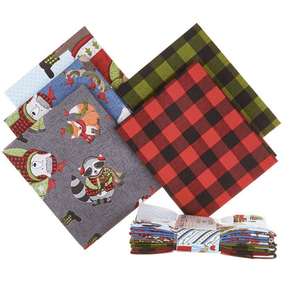 Cozy Critters 5 Easy Pieces Fat Quarter Crystals