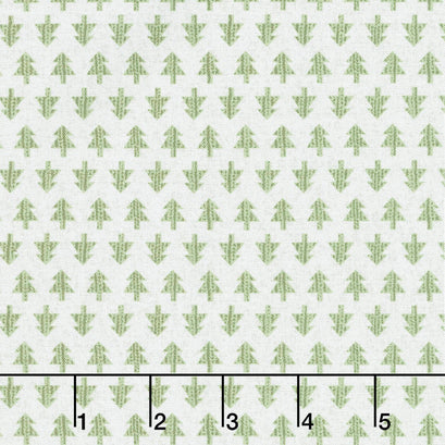 Cozy Critters - Tiny Trees Light Gray Yardage