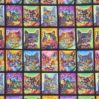 Crazy for Cats - Kitty Patch Multi Yardage
