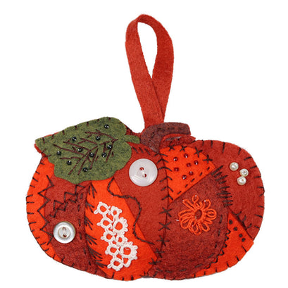 Crazy Quilt Pumpkin Ornament Kit