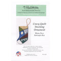 Crazy Quilt Wool Felt Stocking Ornament Kit Alternative View #2