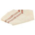 Cream Towel with Terra Cotta Stripes Primary Image