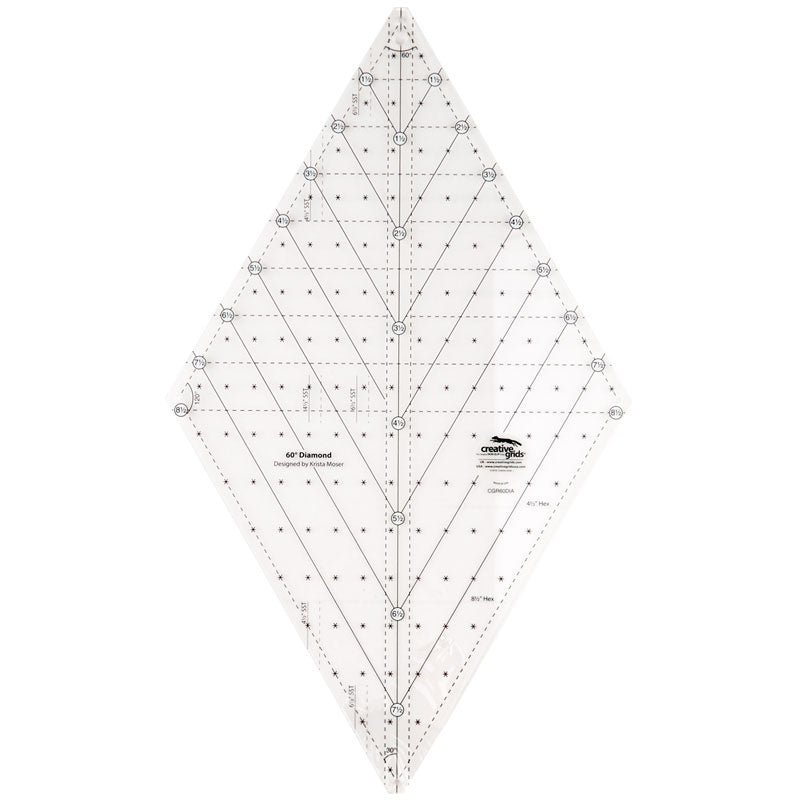 Diamond Back Ruler Creative Grids 60 Degree Diamond Ruler