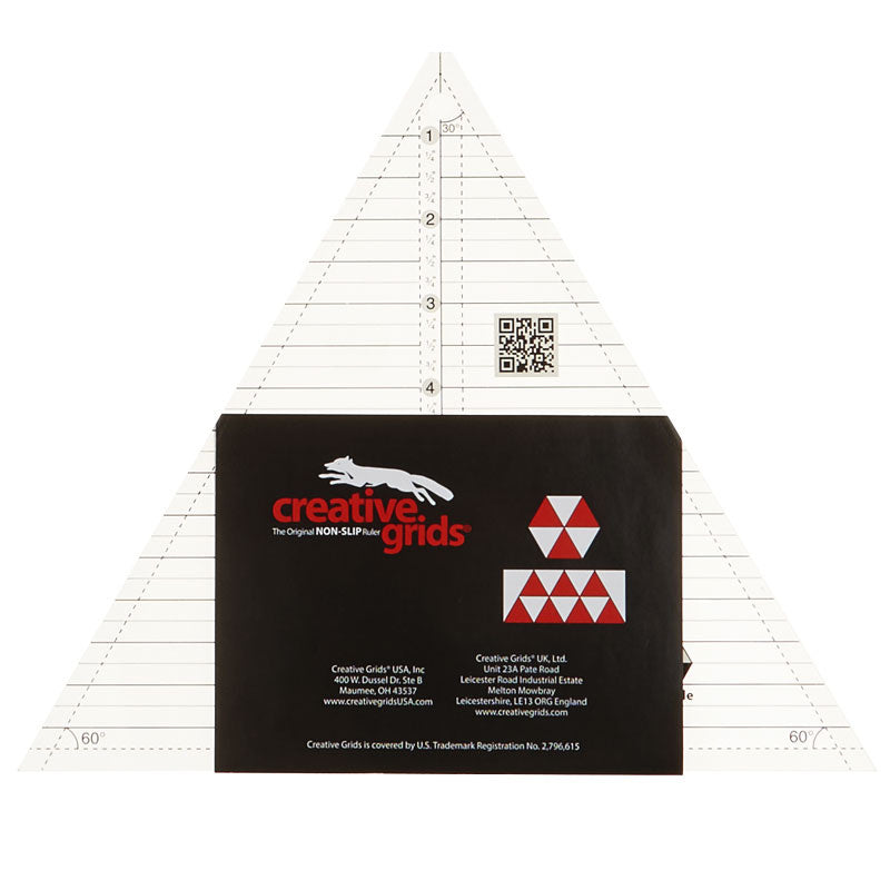 Creative Grids 60 Degree Triangle Ruler - 8-1/2in