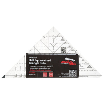 Creative Grids® Half-Square 4-in-1 Triangle Ruler