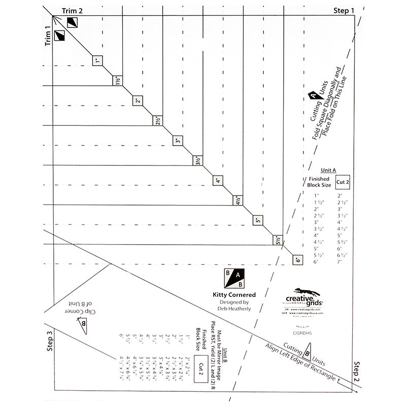 Creative Grids® Kitty Cornered Ruler Primary Image