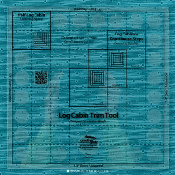 Creative Grids Log Cabin Trim Tool for 8" X 8" Finished Blocks