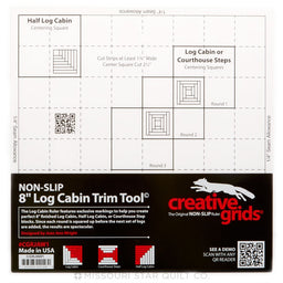 Creative Grids Log Cabin Trim Tool for 8" X 8" Finished Blocks