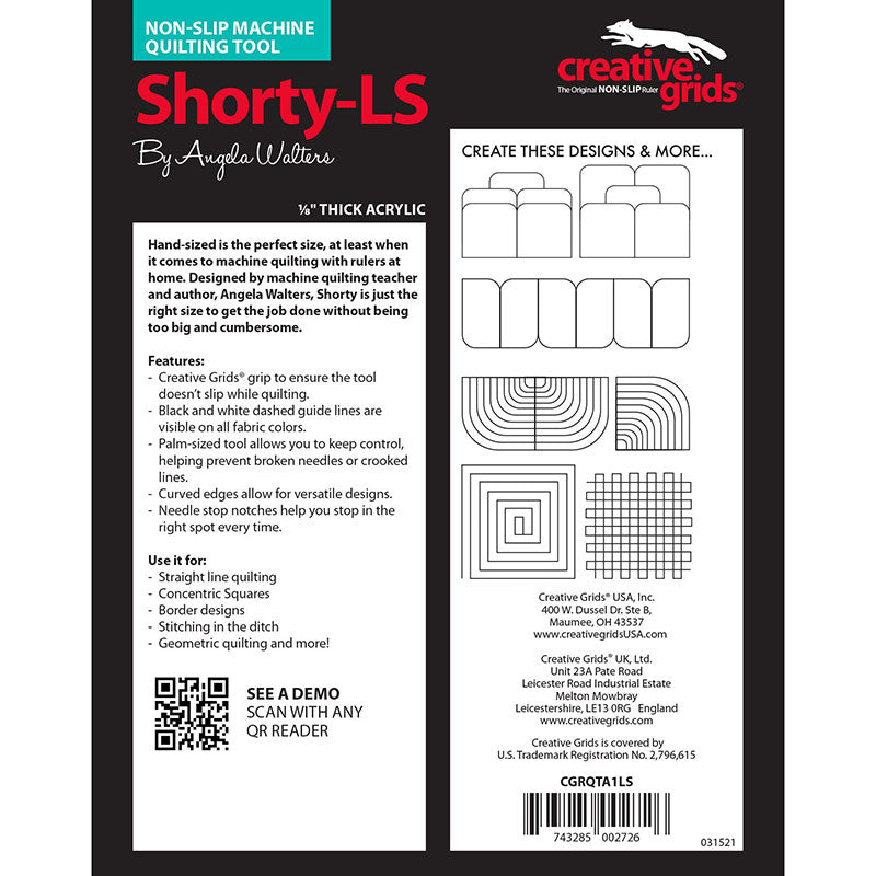 Creative Grids Low Shank Machine Quilting Tool - Shorty Alternative View #2