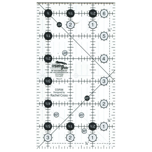 Creative Grids Quilt Ruler 3 1/2" x 6 1/2" Primary Image
