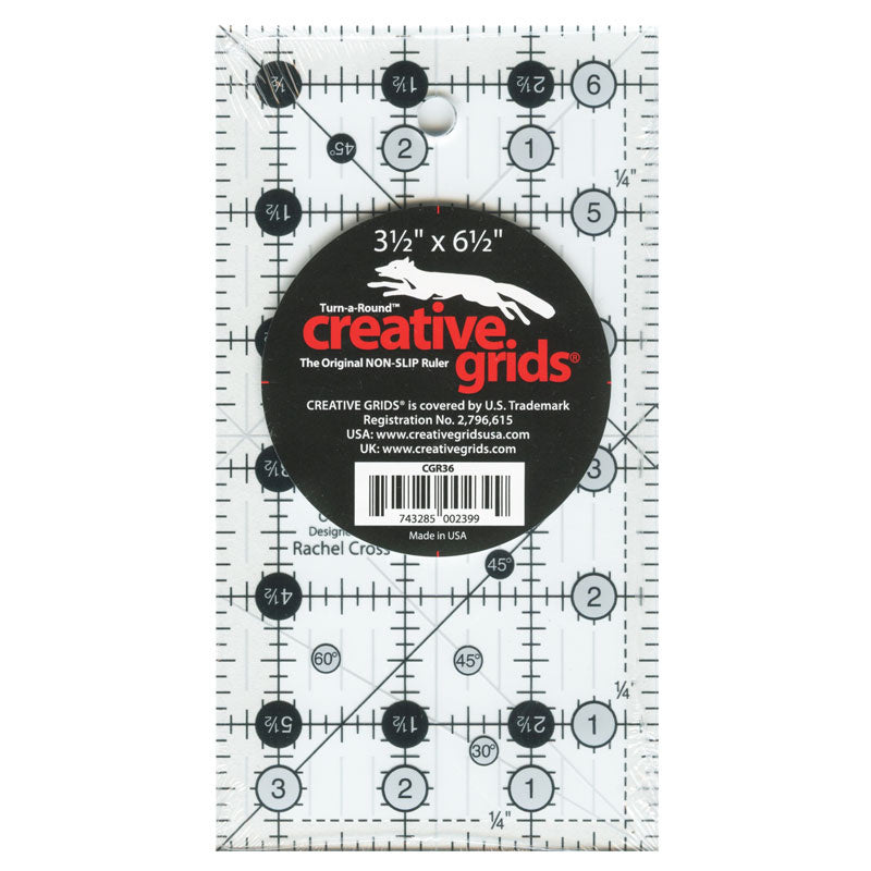Creative Grids Quilt Ruler 3 1/2" x 6 1/2" Alternative View #1